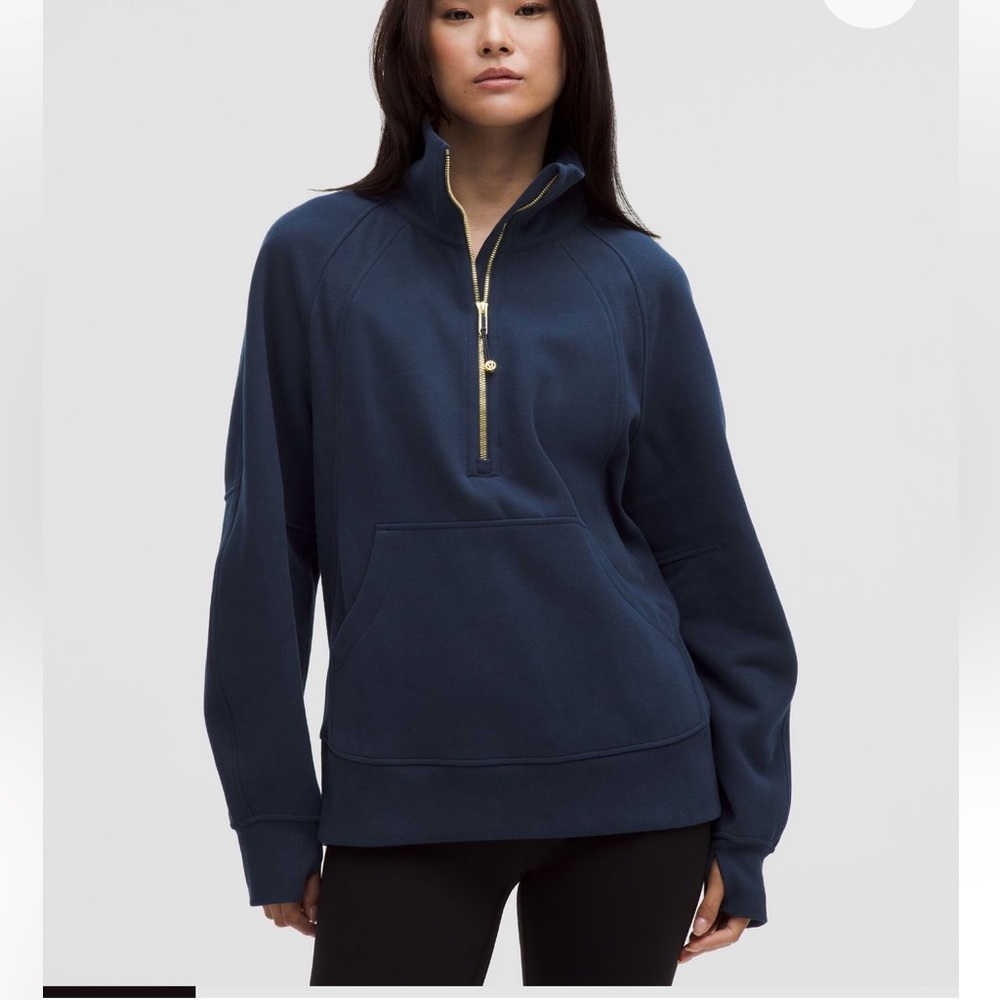 NWT Lululemon Scuba Oversized Funnel-Neck Half Zip M/L